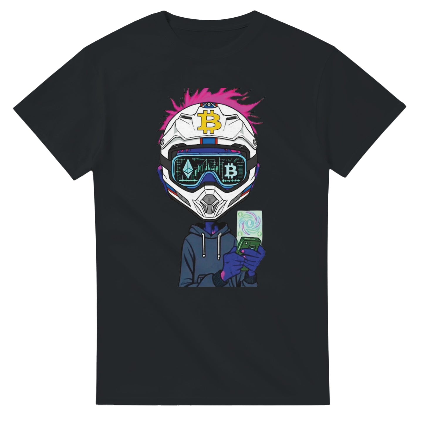 Black Graphic Crypto T-Shirt
