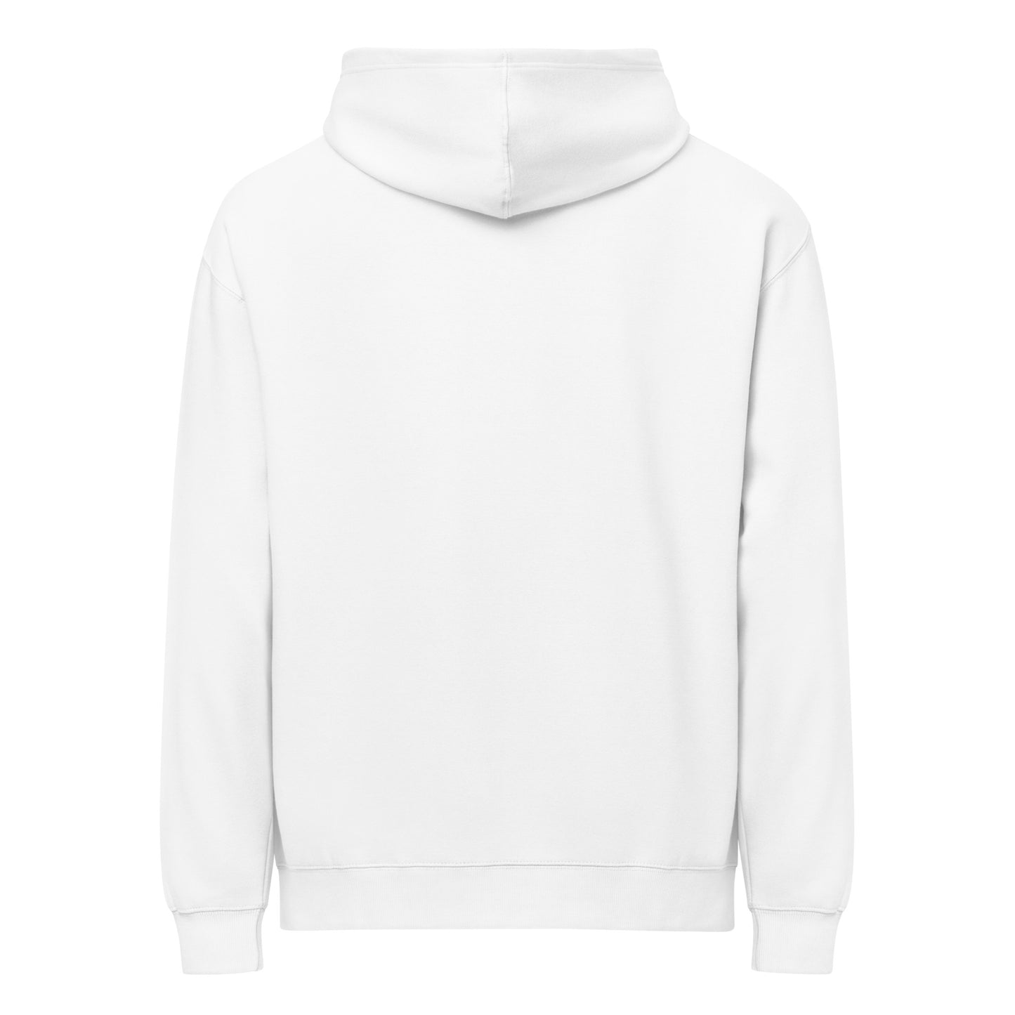 White hoodie on a white background