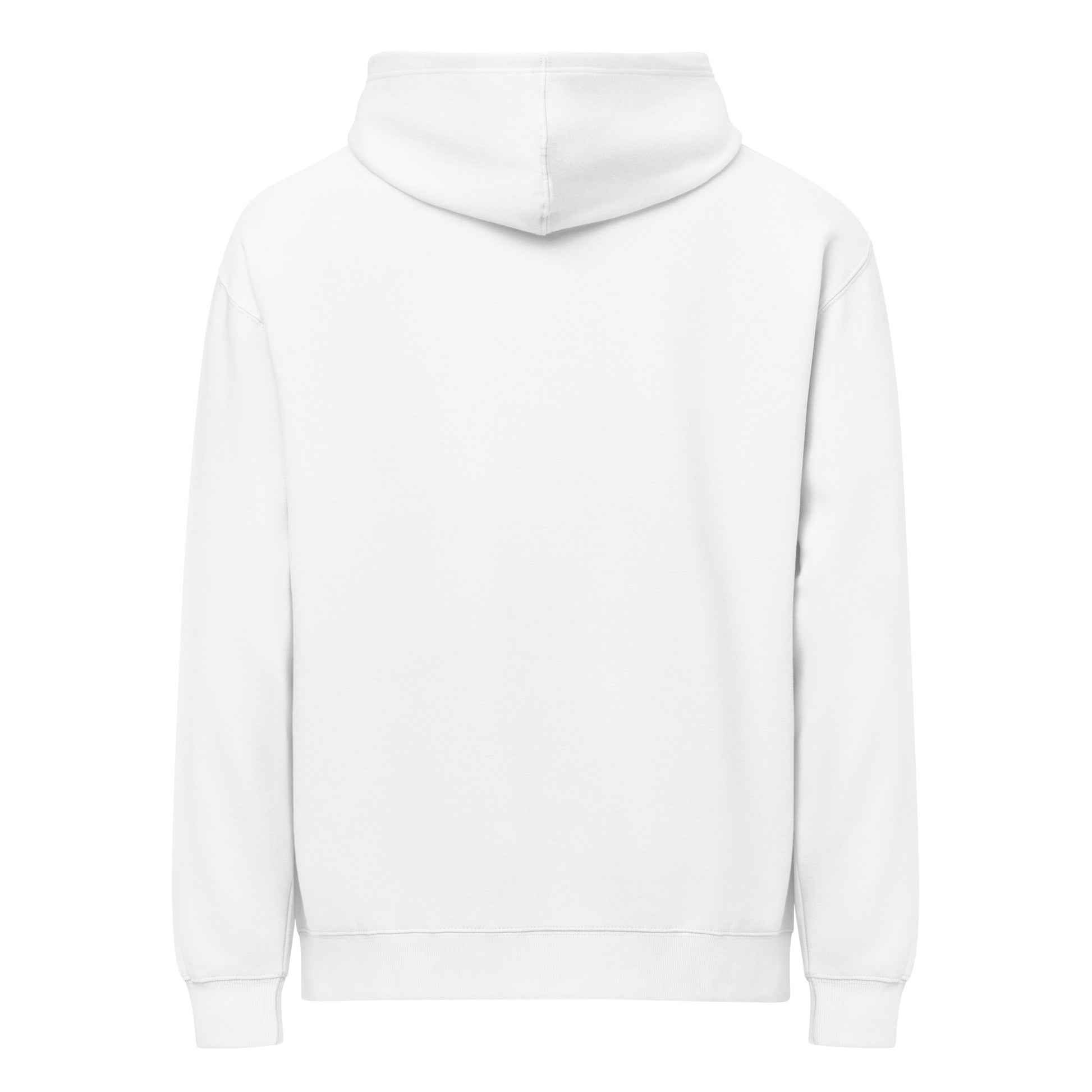 White hoodie on a white background