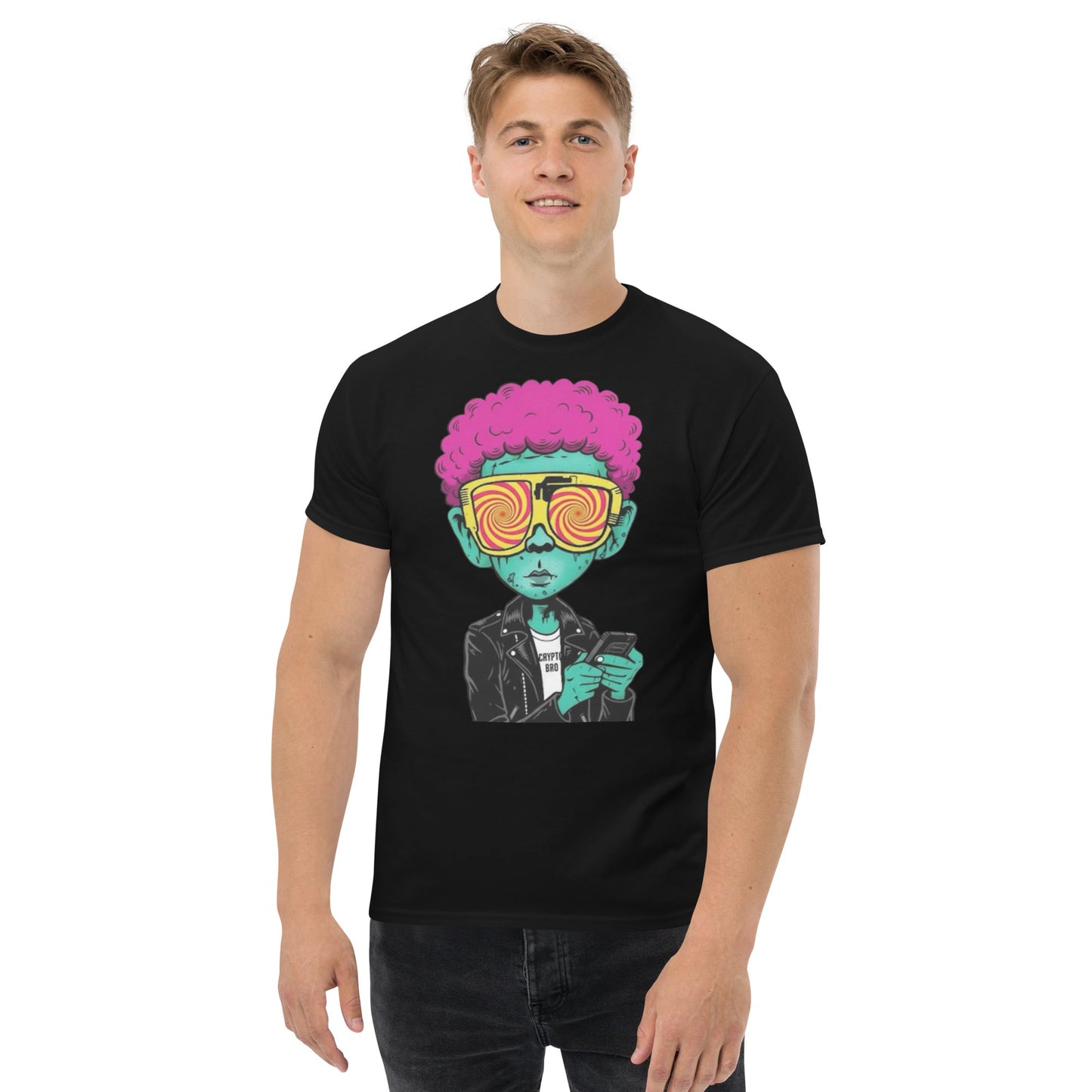crypto boy graphic tee
