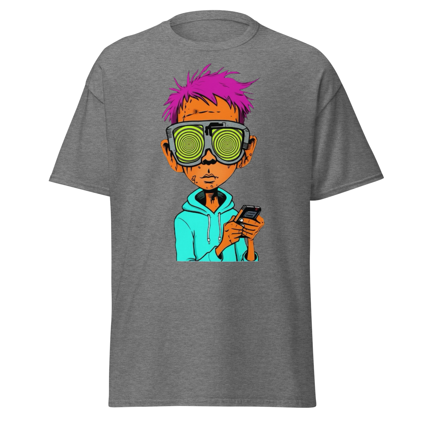 crypto boy graphic t-shirt