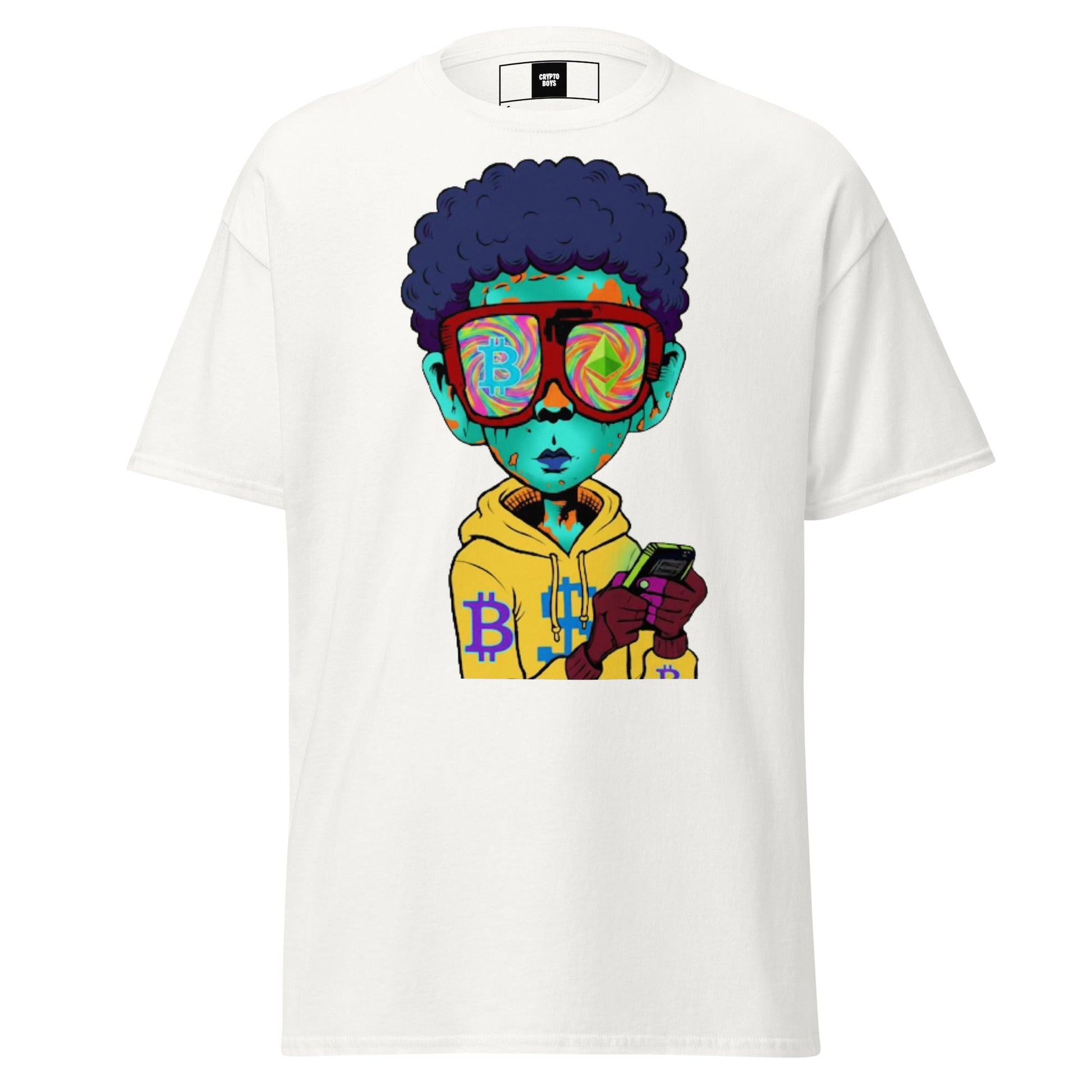 white men's graphic t-shirt